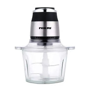 Nikai Electric Food Chopper 500W – 3 Liter Glass Bowl, Powerful Kitchen Chopper (NC394G) - Habitt