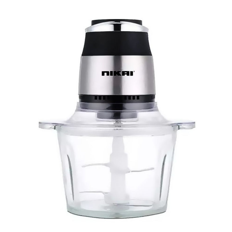Nikai Electric Food Chopper 500W – 3 Liter Glass Bowl, Powerful Kitchen Chopper (NC394G) - Habitt