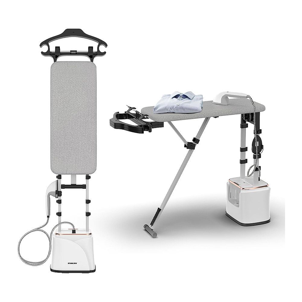 Nikai Garment Steamer NGS292AB – 1950W Professional Steam Iron with Built-In Board & 2.2L Water Tank