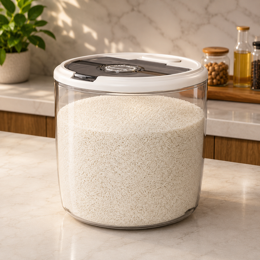 Acrylic Clear Rice Storage Box – 5KG & 10KG Kitchen Rice Container with Lid