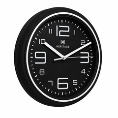Heritage Titan Wall Clock – 10.75 Inch Plastic Frame