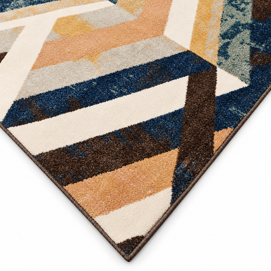 Rugs – Printed 5x8 Ft-  3311c00BEIGE / TERRACOTA