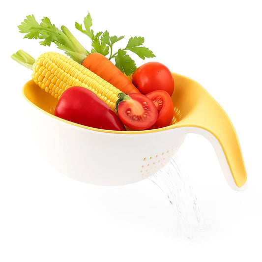 ECOCO Double Layer Drainage Basket – Multifunctional Kitchen Strainer & Storage Bowl