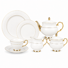 Sophisticated 24-Piece Tea Set | Complete Tea Serving Collection