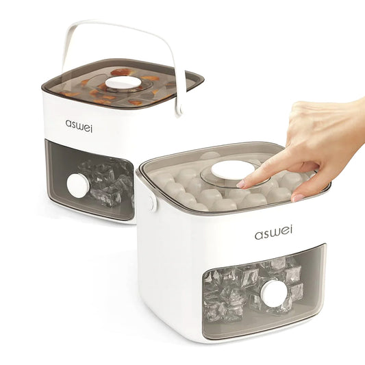 Ice Cube Maker – Portable Ice Cube Tray & Storage Box (Assorted)
