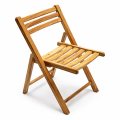 Imperial Folding Wooden Chair – Classic Portable Solid Wood Chair - Habitt