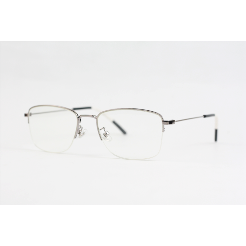 Gucci - 52012 - Silver - Metal - Blue Cut - Half Rim - Eyewear