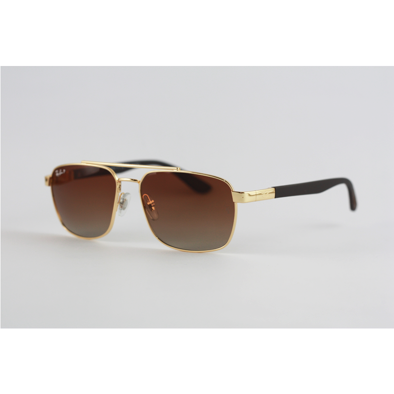 Ray Ban - 3701 - Metal - Polarized - Double Bridge - Rectangle - Sunglasses