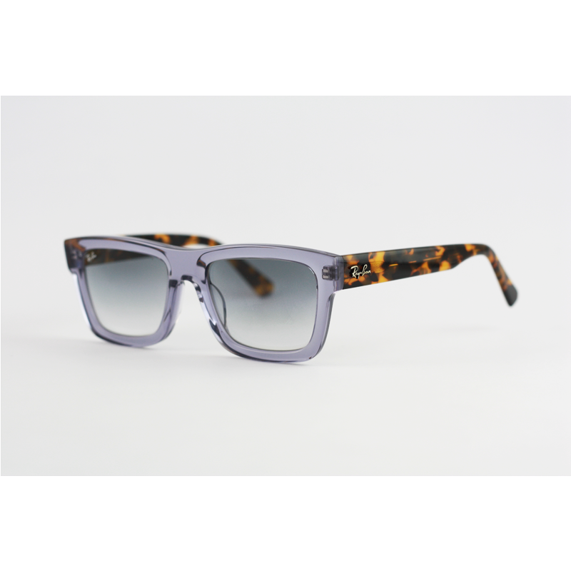 Ray Ban - 4396 - Grey Translucent Tortoise - Acetate - Rectangle - Sunglasses