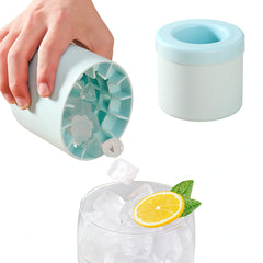 Silicone Ice Bucket – Portable Ice Cube Maker & Storage Container