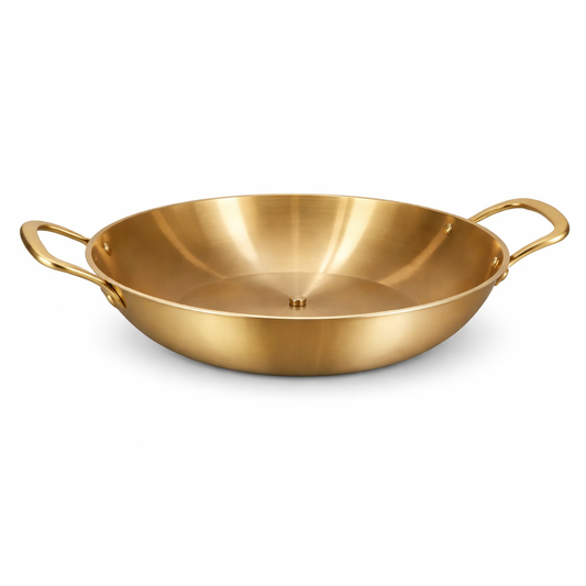 Golden Serving Wok Pan – 22 cm / 24 cm
