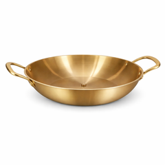 Golden Serving Wok Pan – 22 cm / 24 cm