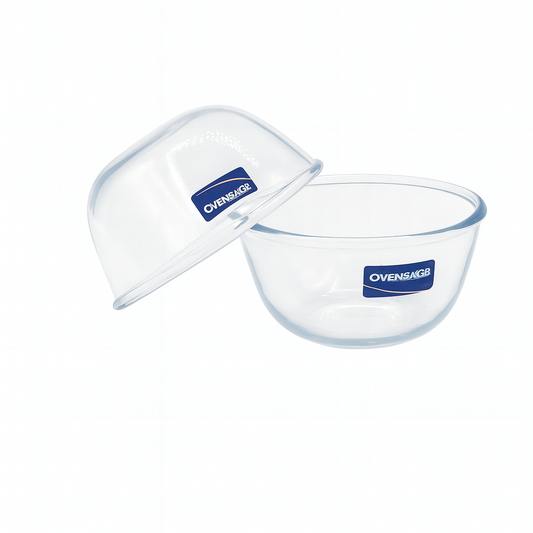 8-Piece Clear Glass Bowl Set – 640 ml Premium Multi-Purpose Kitchen & Serving Bowls