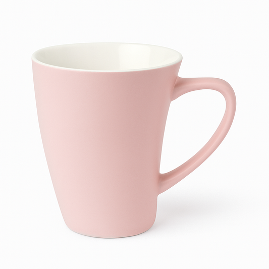 Matte Pink Ceramic Mug – Minimalist Coffee & Tea Cup