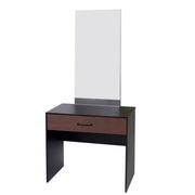 Ozmane Dark tune Set  (bed with sides, dresser and mirror) - Habitt
