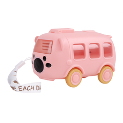 1Pc Cute Bus-Shaped Water Bottle (Assorted) – Portable Kids Drinking Bottle with Strap