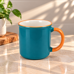 Colourful Two-Tone Ceramic Coffee Mug – Modern Tea & Coffee Cup