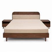 Nysa Solid Wood King Size Bed – Modern Platform Bed Frame for Spacious & Elegant Bedrooms - Habitt