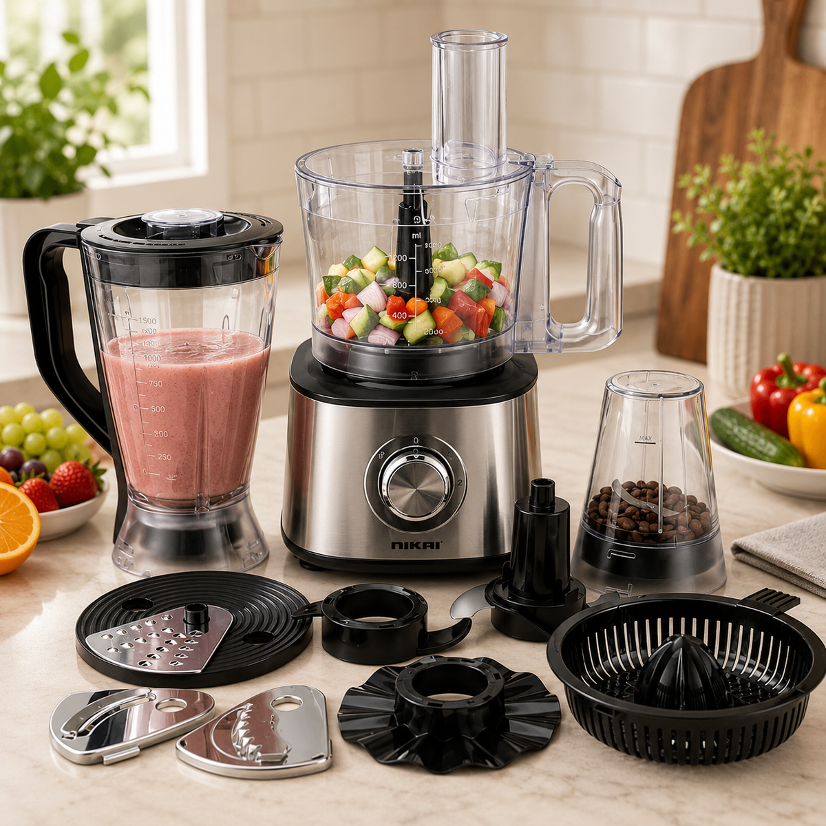 Nikai Food Processor 10In1 NFP3100A