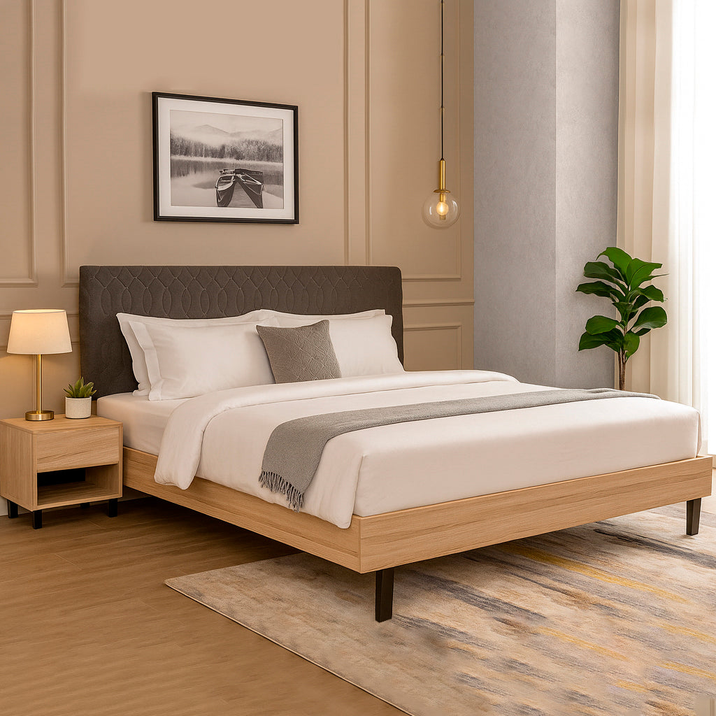 Cambridge Bed with Two Side Tables