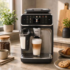 Philips Series 5500 Fully Automatic Espresso Machine with LatteGo & Silent Brew – 20 Coffee Recipes (EP5547/90)