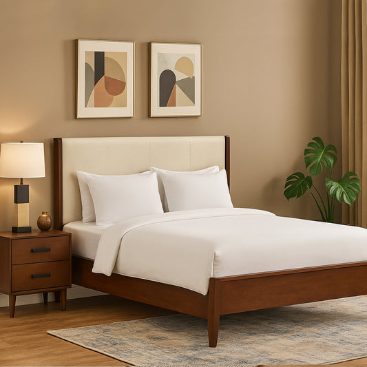 Marlin King Size Bed with 2 Side Table