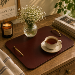 Leather tray (Brown)