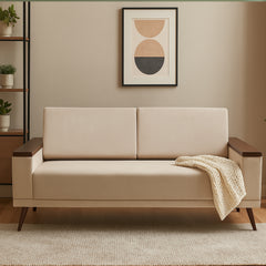Nimoy X Wooden Arm Sofa