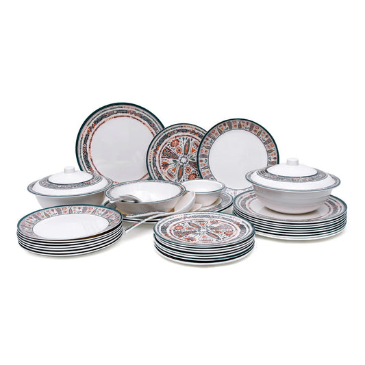 43PCS 8 Person Dinner Set Multi Flora - Habitt