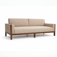 Nysa 2 & 3 Seater Sofa – Modern Upholstered Fabric Couch with Solid Wood Frame for Living Room - Habitt