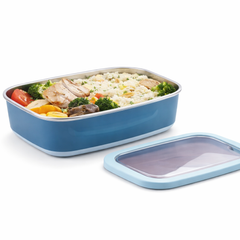 Tedemei Steel Lunch Box – 820 ML & 1400 ML Stainless Steel Food Container - Habitt