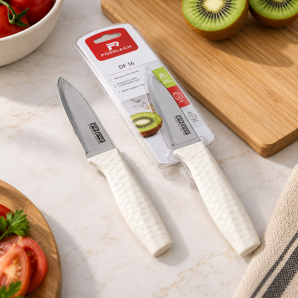 Kitchen Knife – Sharp Multipurpose Cutting Knife with Comfortable Handle