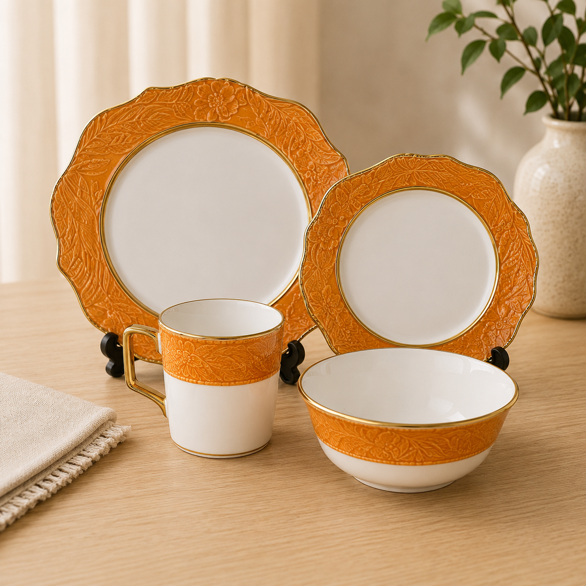 16-Piece Porcelain Set – 4 Person Serving