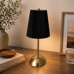 Umbrella Table Lamp – Black & White
