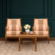 Ashton 2 Chair and 1 Side Table Set – Elegant Wooden Living Room Furniture - Habitt