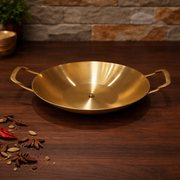 Golden Serving Wok Pan – 22 cm / 24 cm - Habitt