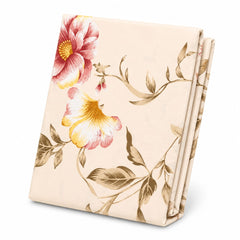 Bright Florals Double Bed Sheet (96 × 102 inches)