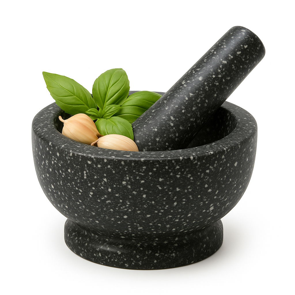 Marble-Design Hawan Dasta (Mortar  Pestle) for Effortless Grinding of Spices & Herbs