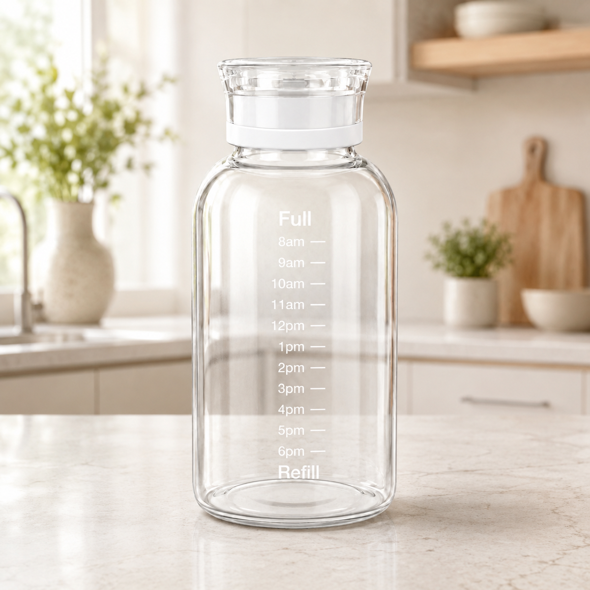 Glass Straw Bottle