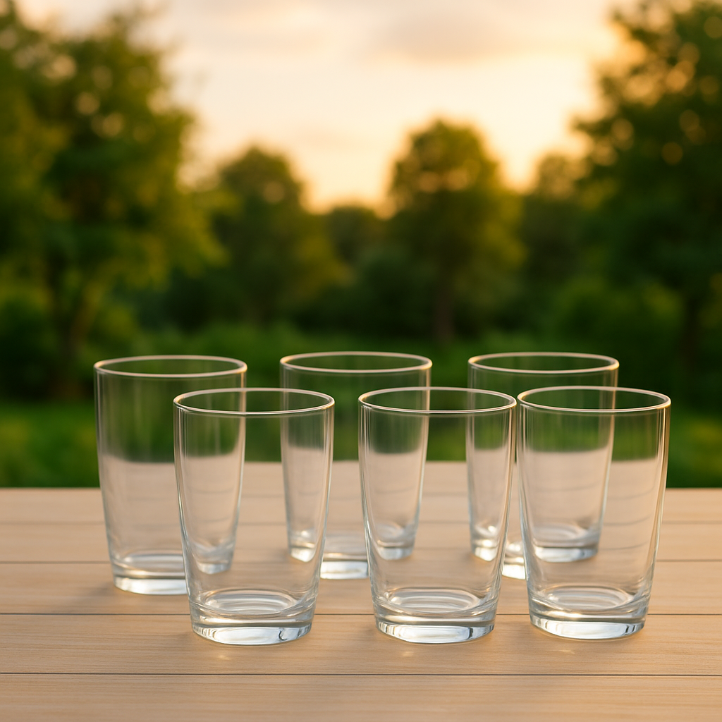 Premium Clear Tumbler Glass 280 ml - Habitt
