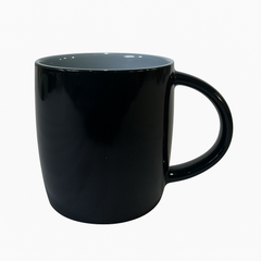 Glossy Black Ceramic Mug – Classic Coffee & Tea Cup