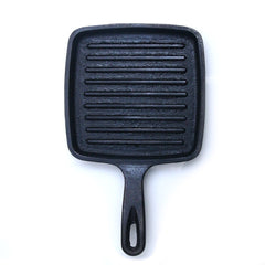 Cast Iron Grill Pan 5.5” (14CM), Seasoned, Krucible Kitchen