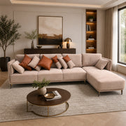 Clara L-Shaped Sofa | Modern Luxury Sectional Sofa with Chaise Lounge - Habitt