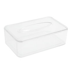 Acrylic Tissue Box – Clear Modern Dispenser