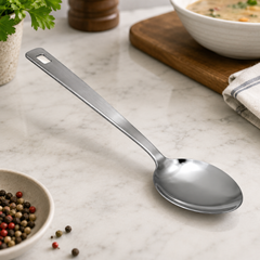 Stainless Steel Serving Rice Spoon – Heavy Duty Long Handle Kitchen Serving Spoon