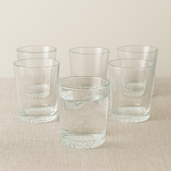 Classic Heavy-Base Tumbler Glass Set 280 ml – Premium Clear Drinkware (6 Pcs)
