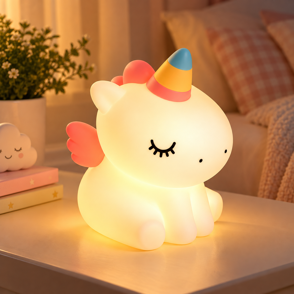 Unicorn LED Night Lamp | Cute Decorative Bedside Light