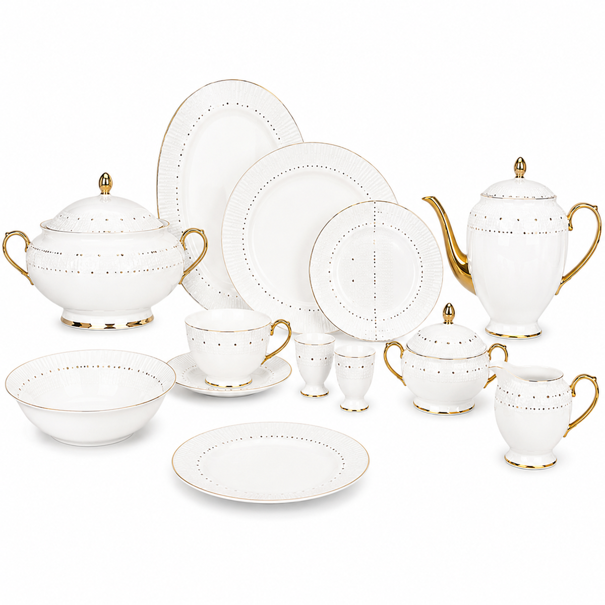 Royal 65-Piece Dinner Set | Elegant Complete Dining Collection