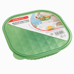 Large Plastic Storage Box with Lid – Green