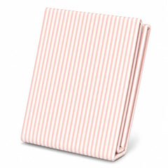 Pink linear Double Bed Sheet 96x102"